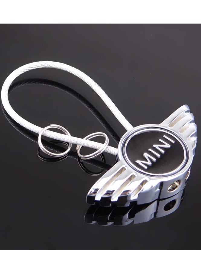 Service Zone Zinc Alloy Metal 3D Logo Keychain For Mini Cooper - Image 3